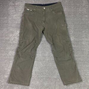 Kuhl Revolvr Pants Men's 38 x 32 Fits 38 x 30 Olive Green Hiking Outdoor